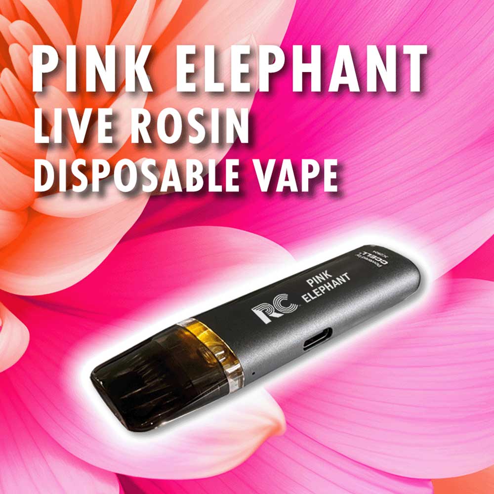 Pink Elephant Live Rosin Disposable Vape