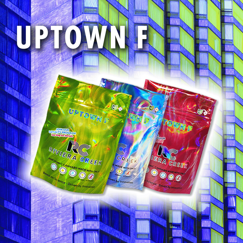 Uptown F Colorful Bags of Flower