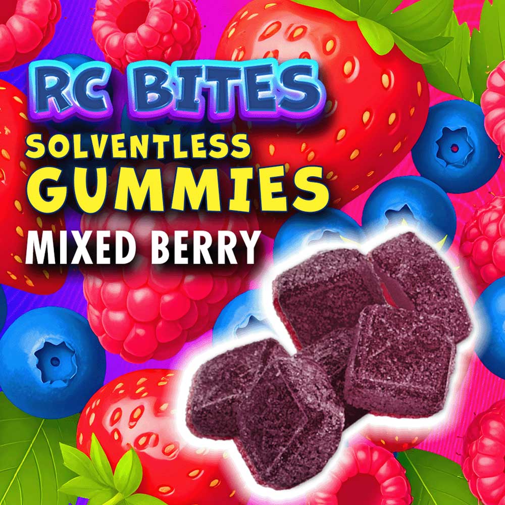 RC Bites Solventless Gummies Mixed Berry