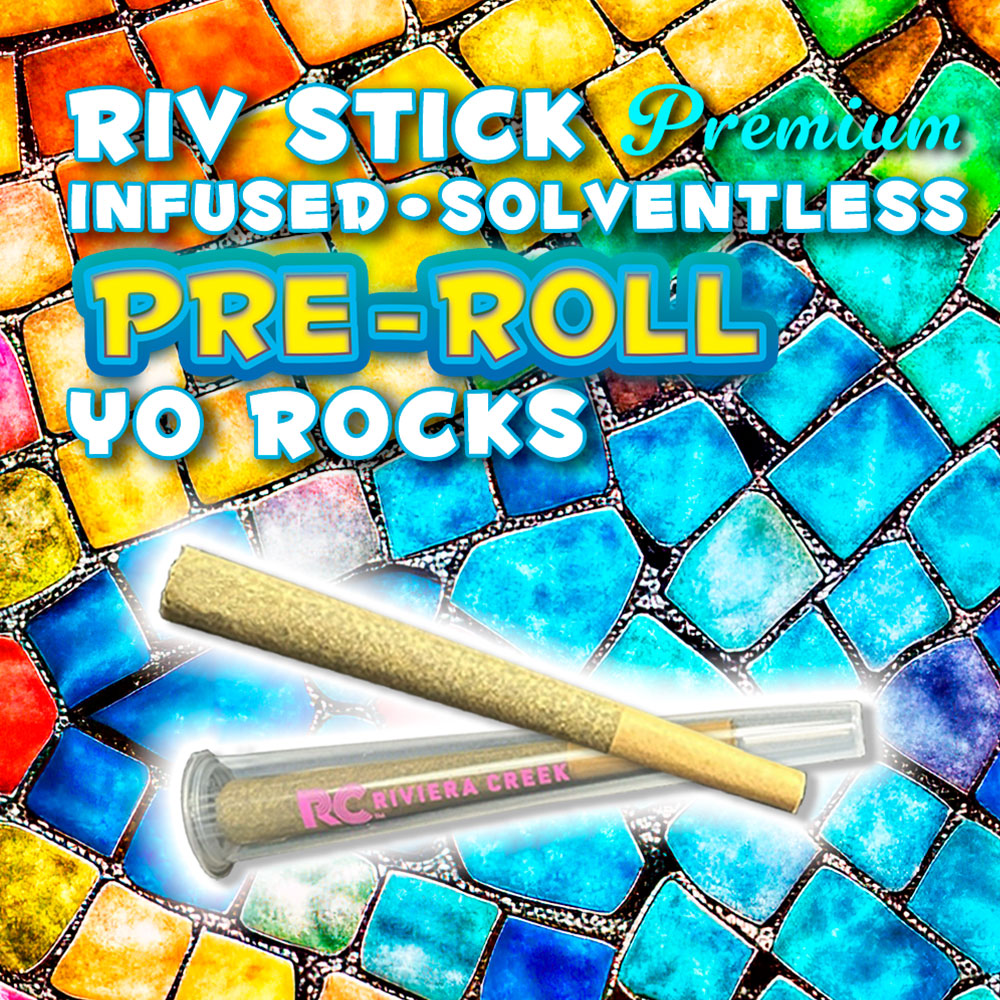 Premium Riv Stick Infused Solventless Pre-Roll Yo Rocks
